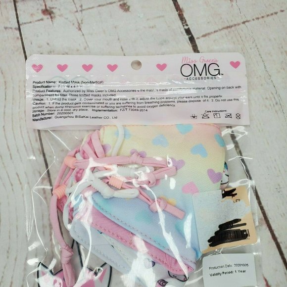 Miss Gwen's OMG Accessories Girls Knitted Mask - Picture 3 of 9